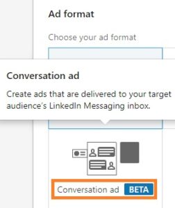 conversation ads beta