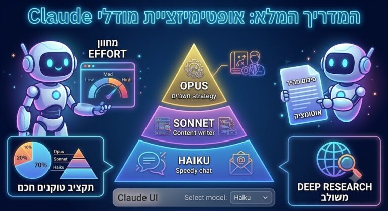 מדריך בחירה ושימוש במודלים של קלוד