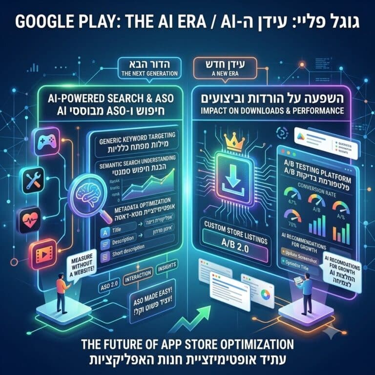 ASO בגוגל PLAY בעידן ה- AI