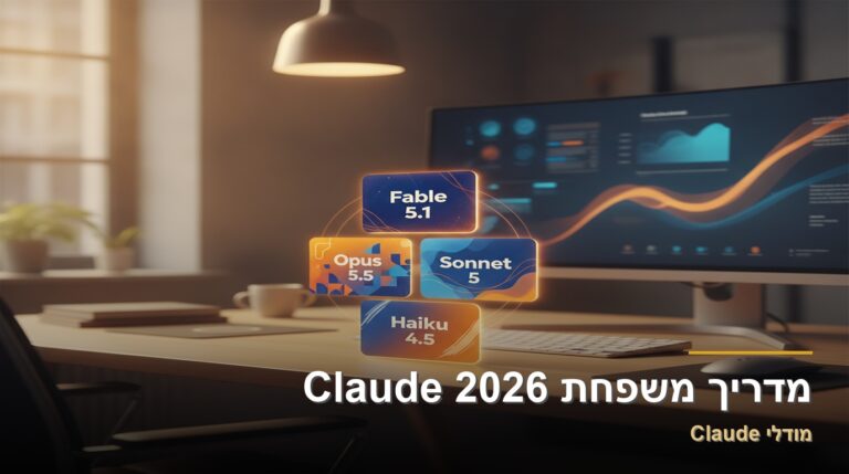 מדריך משפחת Claude 2026 — Fable 5.1, Opus 5.5, Sonnet 5 ו-Haiku 4.5: מה ההבדל ומתי לבחור מה